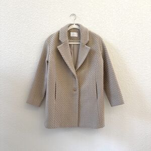 Oak + Fort Cream Coat